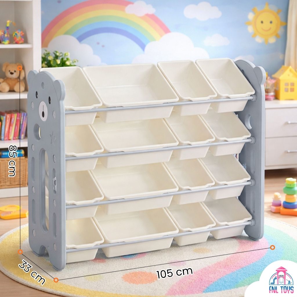 FNL TOYS 4 layer Toys storage rack for kids toy shelves toy organizer ...