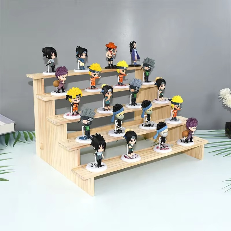 2/3/4 Layer Wood Display Riser Stand Jewelry Display Stand Multilayer ...