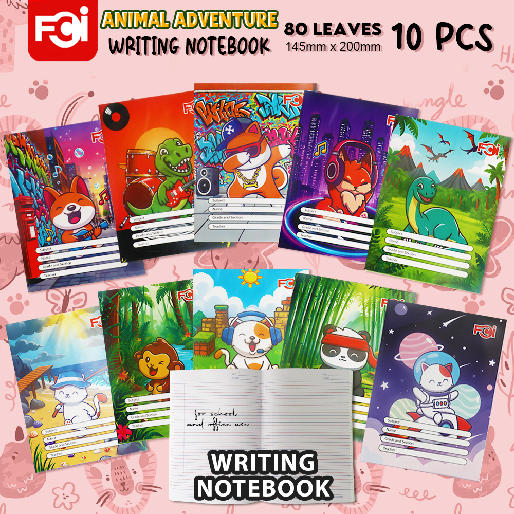 FCI Writing Notebook 10pcs (SOLD PER REAM) Quality Paper, Durable Cover ...