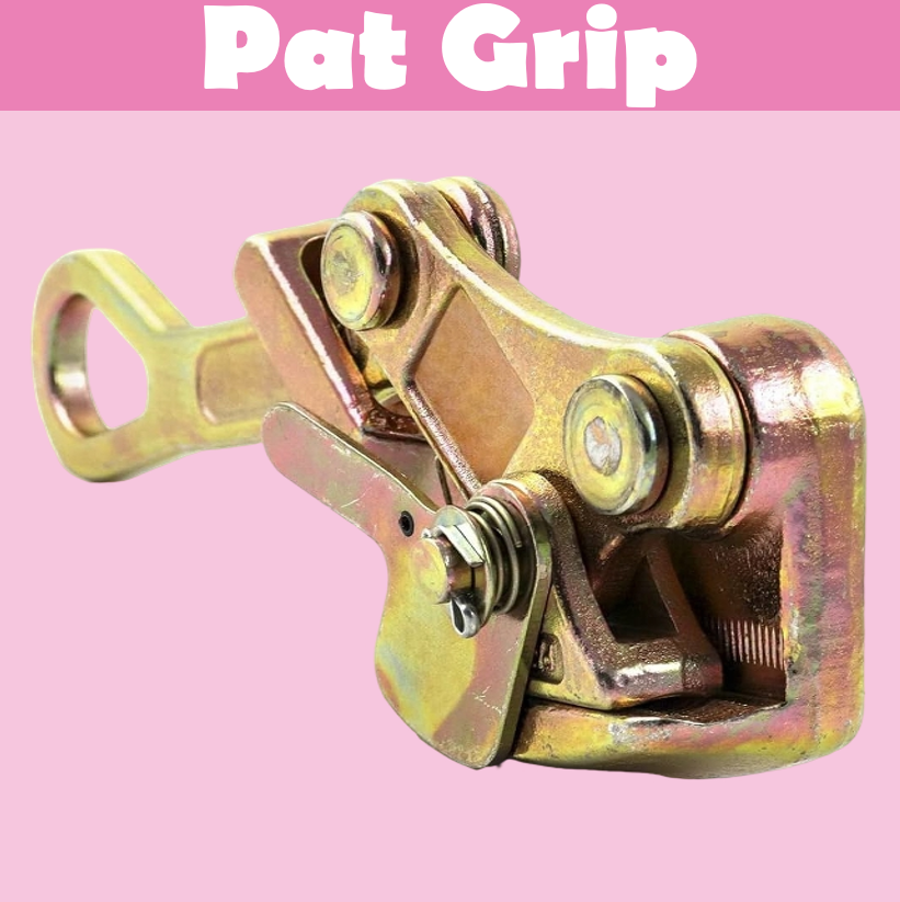 Pat Grip 2 Tons Wire Rope Pulling Grip Conductor Come-Along Clamp ...