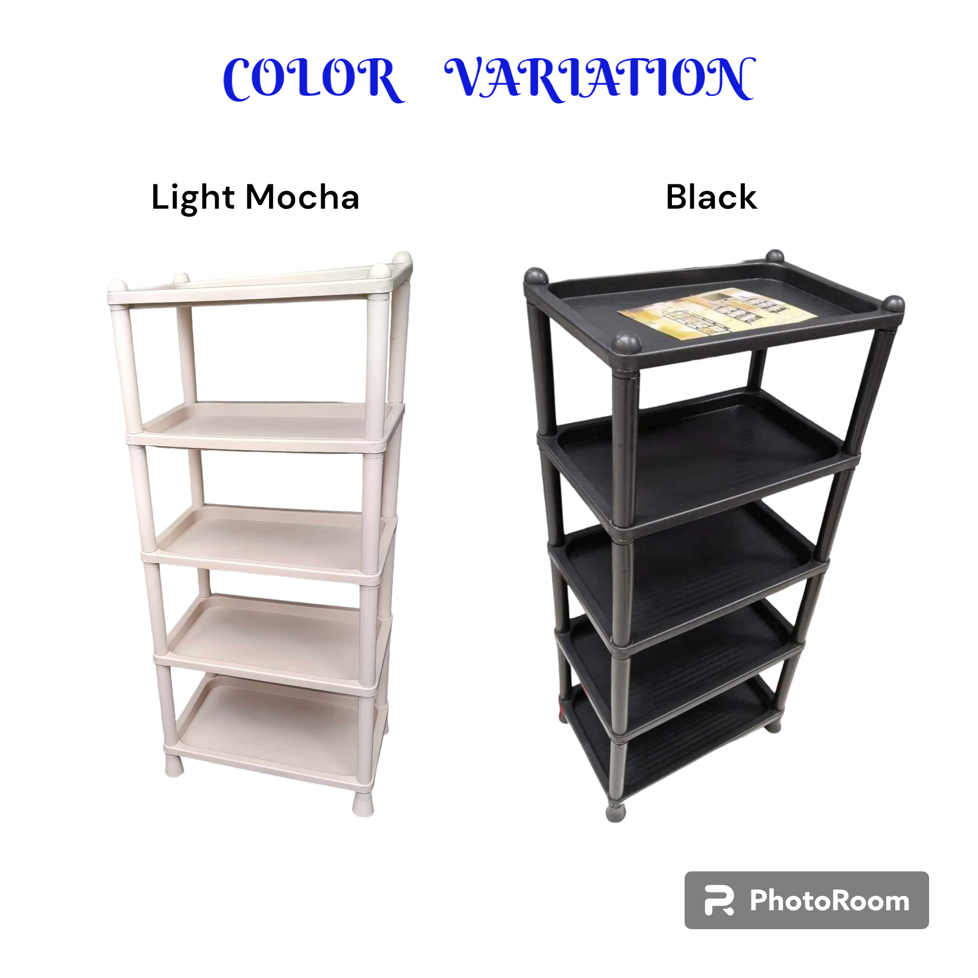 5-TIER MULTI PURPOSE UTILITY RACK (MOCHA AND BLACK) | Shopee Philippines