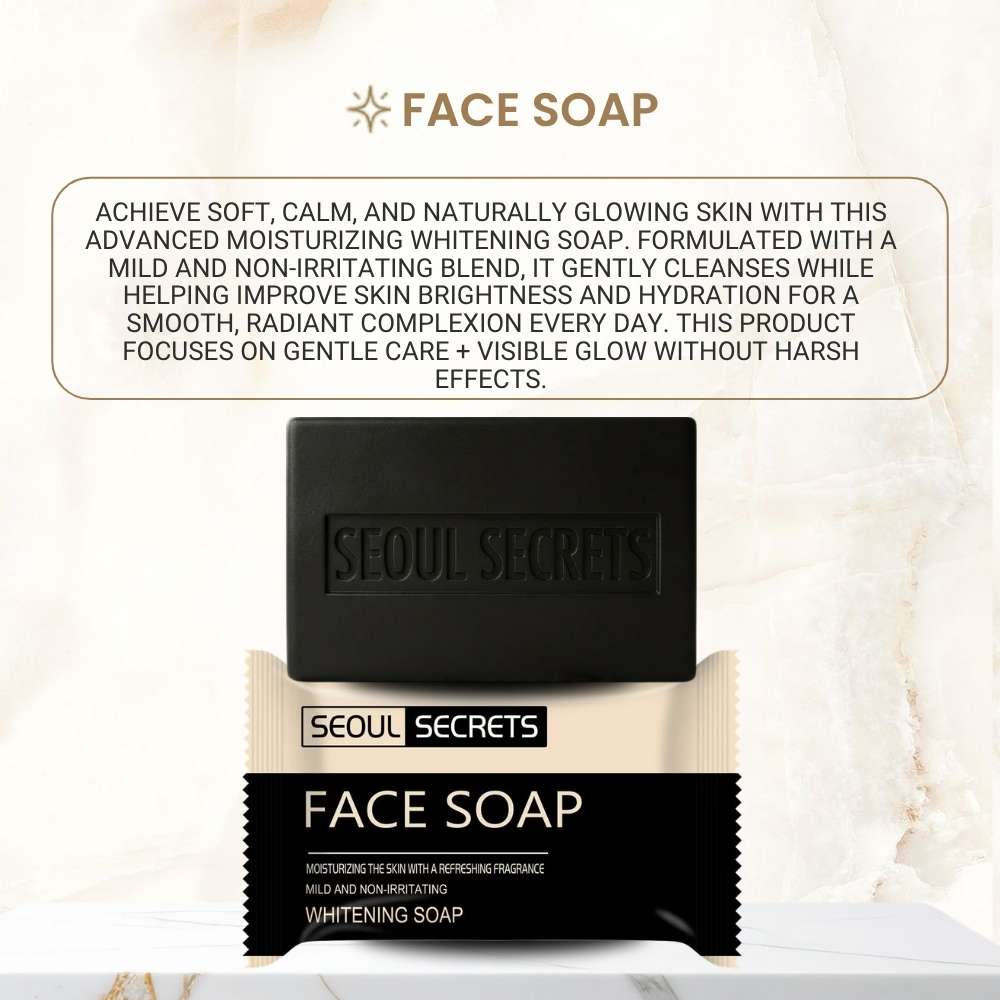 3 PCS. Whitening FACE SOAP 70g for Soft, Calm, and Naturally Brightened ...