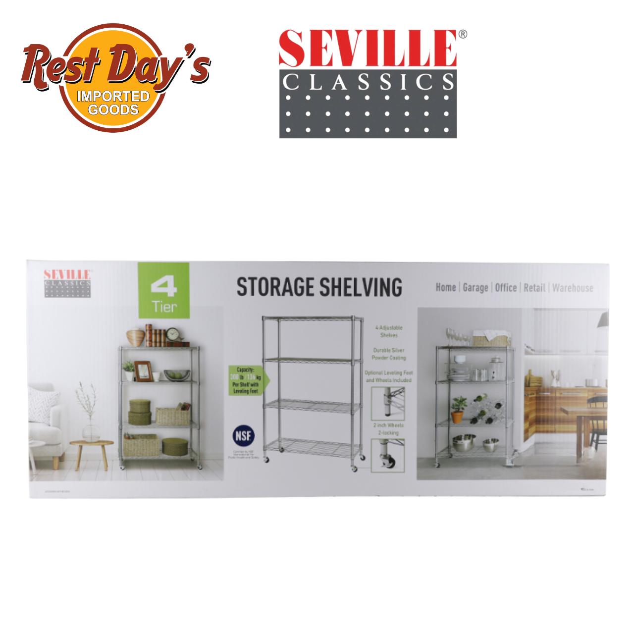 Seville 4-Tier Storage Shelving | Shopee Philippines