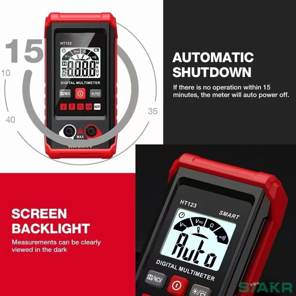Electronic Digital Display Multimeter Multi-Function Non-Range ...