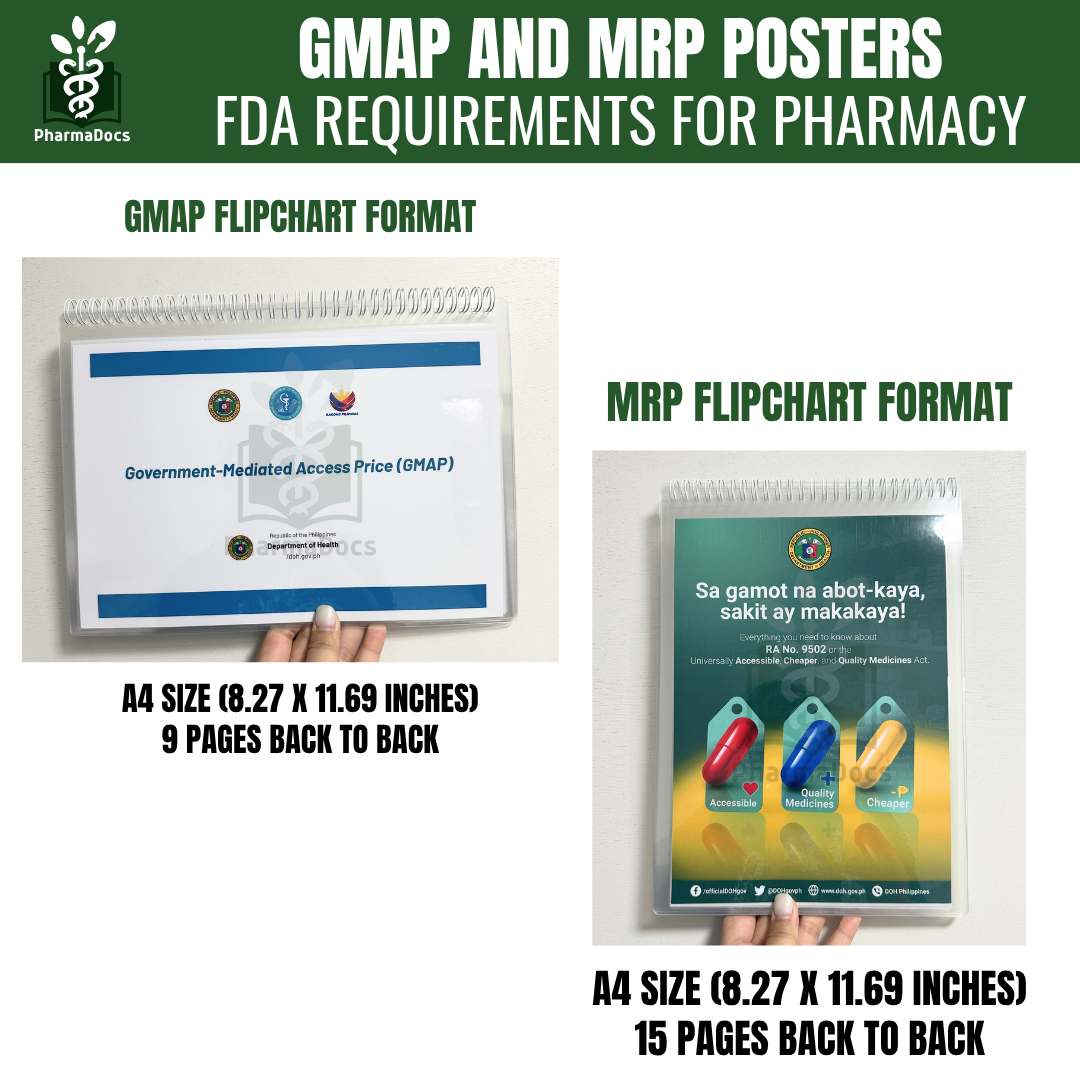 GMAP & MDRP SET UPDATED 2026 - FDA REQUIREMENT FOR PHARMACY | Shopee ...