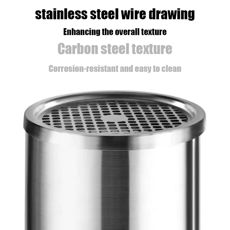 Stainless Steel Commercial Garbage Bin hotel Vertical Trash bin High ...