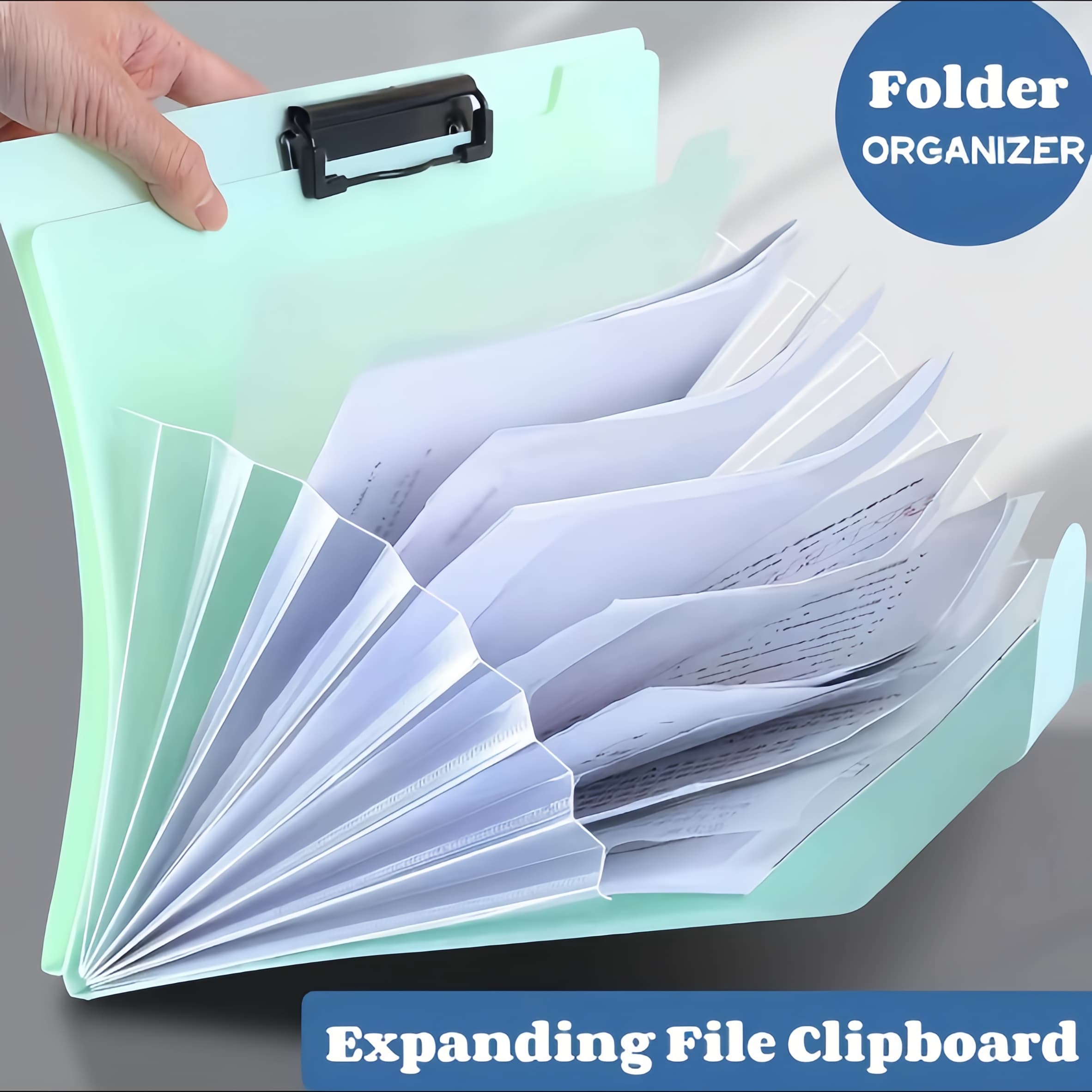 FC A4 Accordion File Folder Expanding Document Organizer Multiple ...