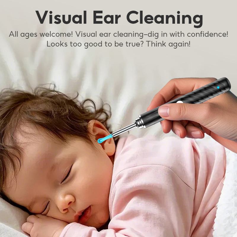MeeGoo Visual Ear Cleaner Spoon Endoscope Earpick Ear Scope with Camera ...