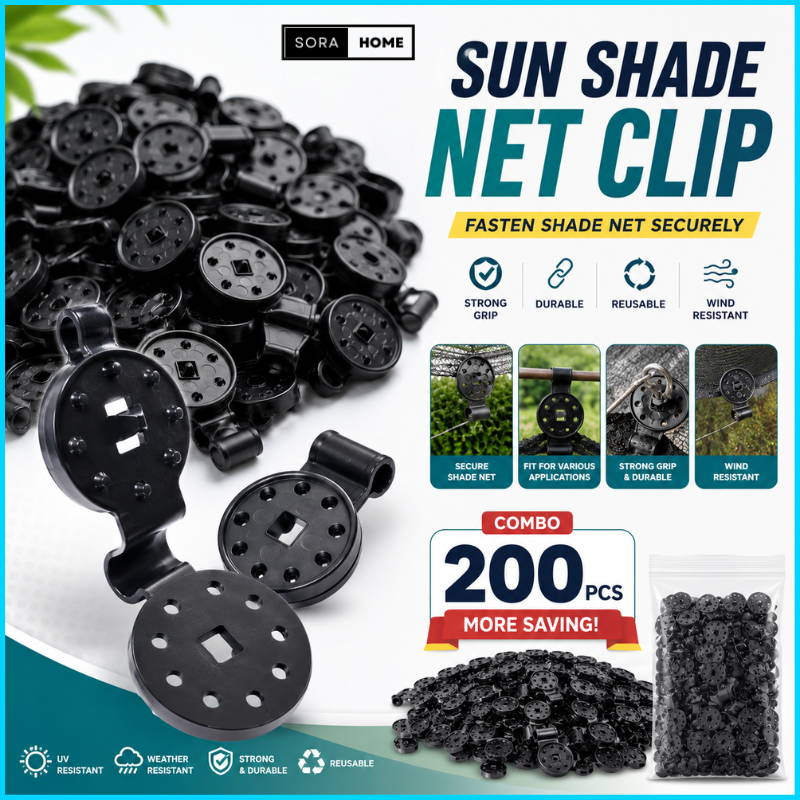 200Pcs Sunshade Net Fixing Clips Anti-Wind Greenhouse Shade Cloth Fix ...