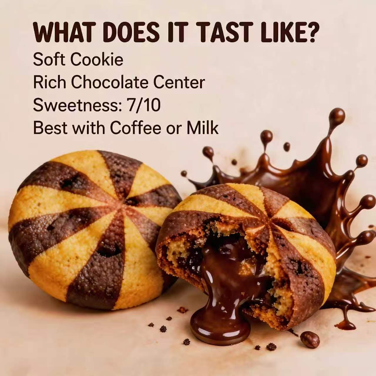 Imported Korean Drip & Bites melted chocolate Cookies | Soft chocolate ...