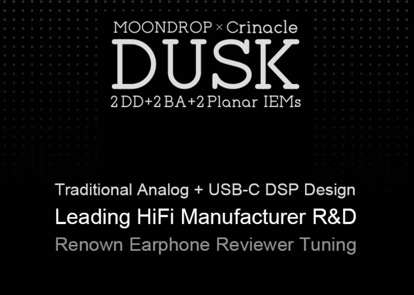MOONDROP X Crinacle DUSK 2DD+2BA+2Planar In-ear Headphone with 0.78 ...