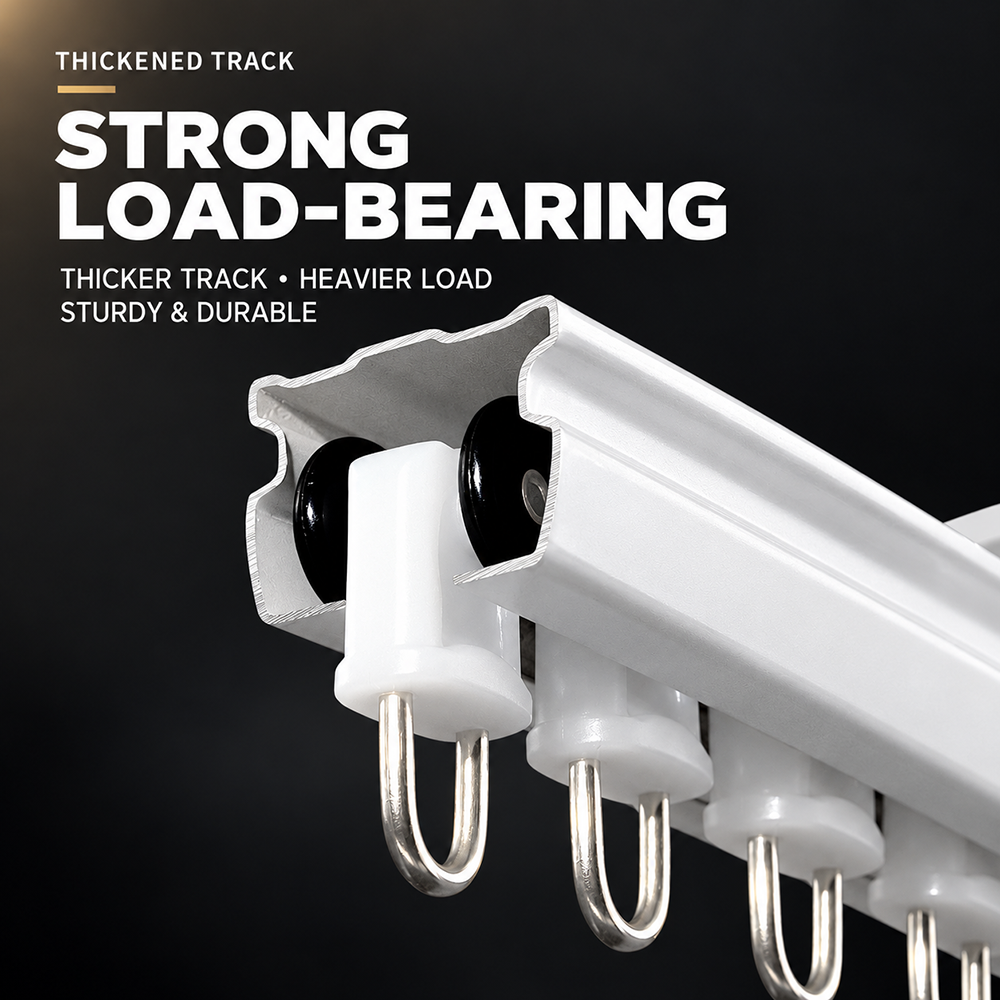 Adjustable Curtain Track Rail Set Ceiling Telescopic Curtain Track Rail ...