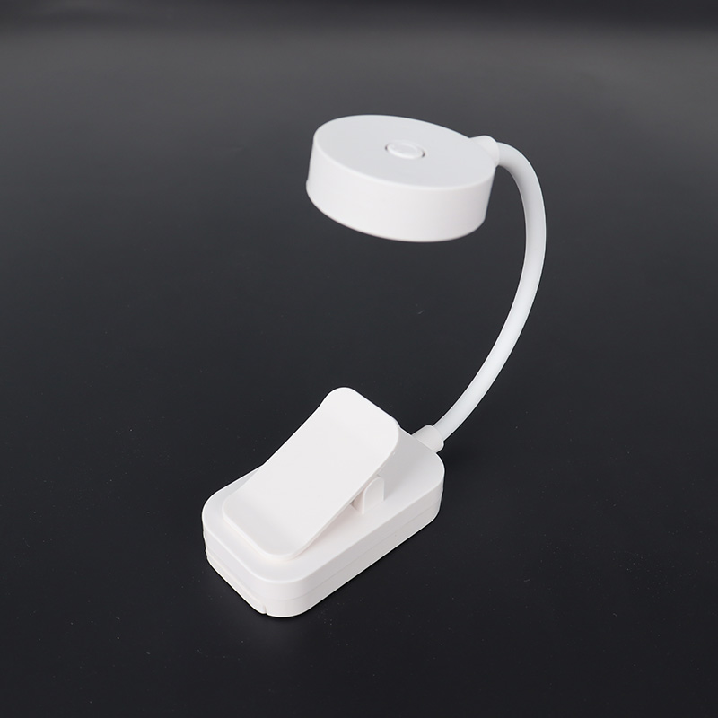 Battery Powered Clip Book Light, Mini LED Reading Lamp, 3 Color ...