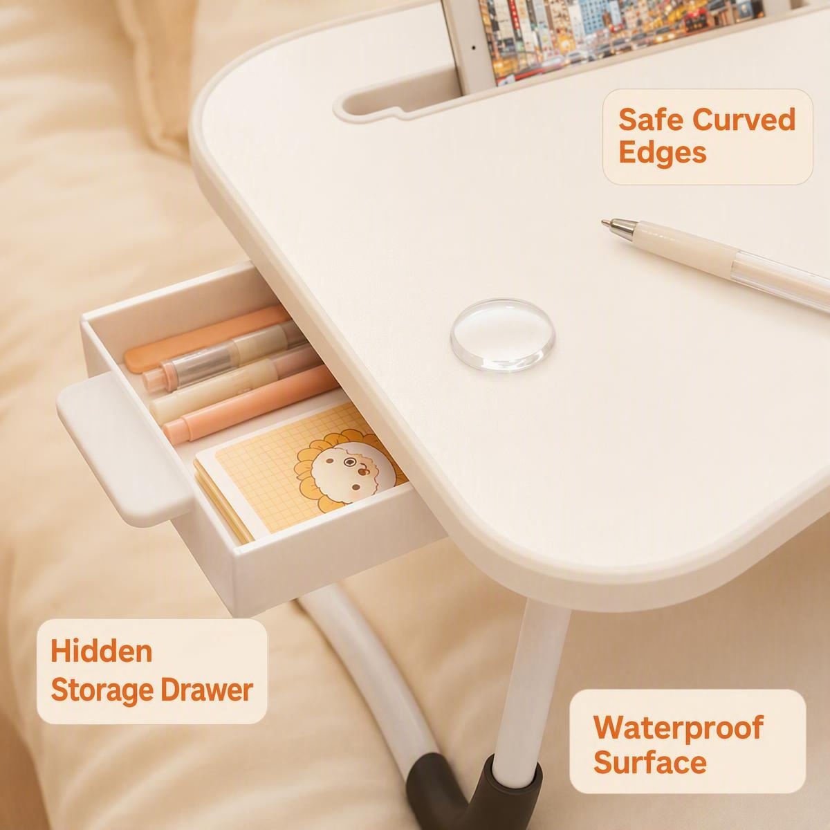 COD Study Table Laptop Foldable Table Folding Mini Bed Table Desk ...