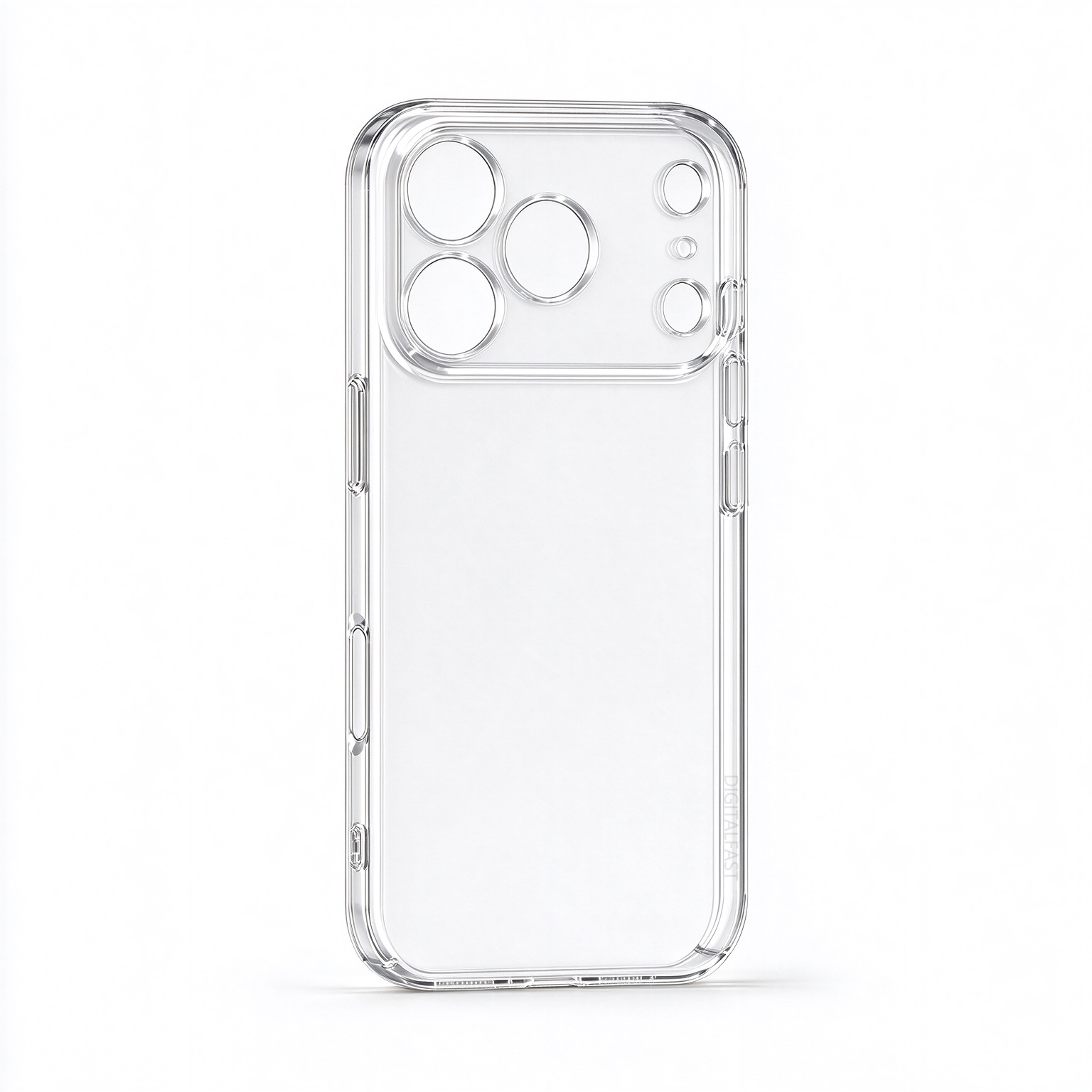 DigitalFast For iPhone 18 Pro / iPhone 18 Pro Max Transparent Case PC ...