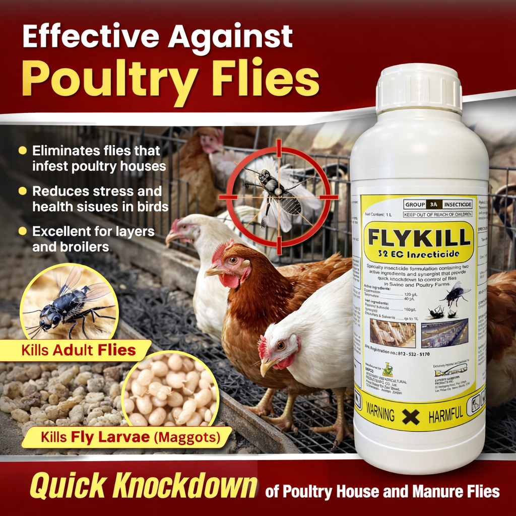 Flykill 32 EC Insecticide Langaw Fly Killer Fogging Misting Poultry ...