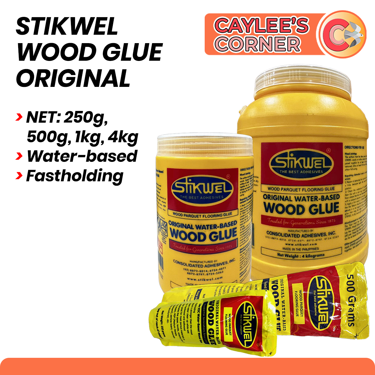 Stikwel Original Wood Glue (water-based) | Shopee Philippines
