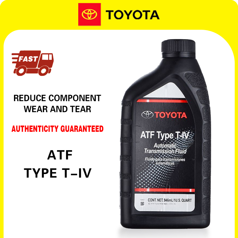 Toyota Genuine ATF Type T-IV Automatic Transmission Fluid (946mL) 1L ...