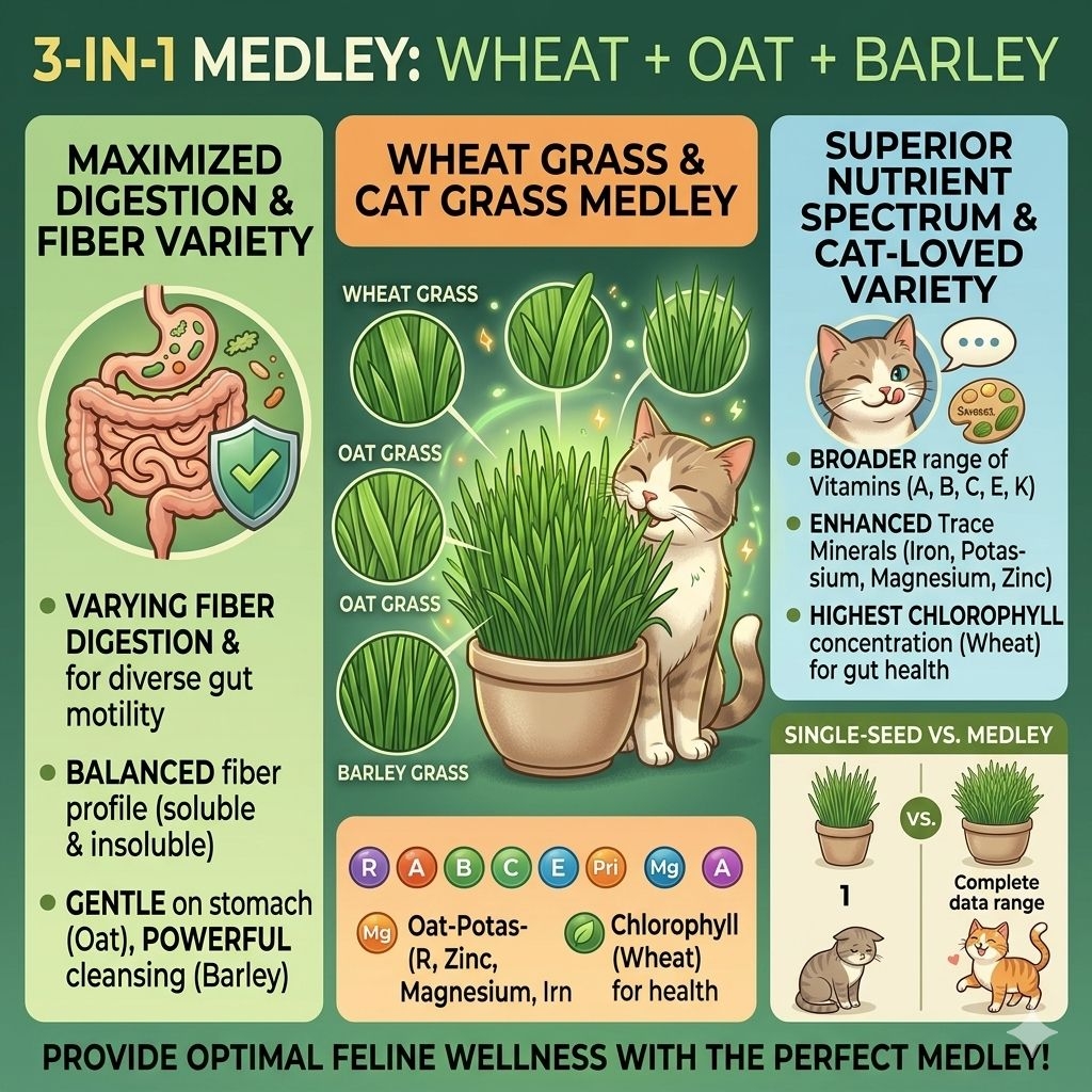 Organic Cat Grass Seeds | High Germination | Wheat Oat Barley ...