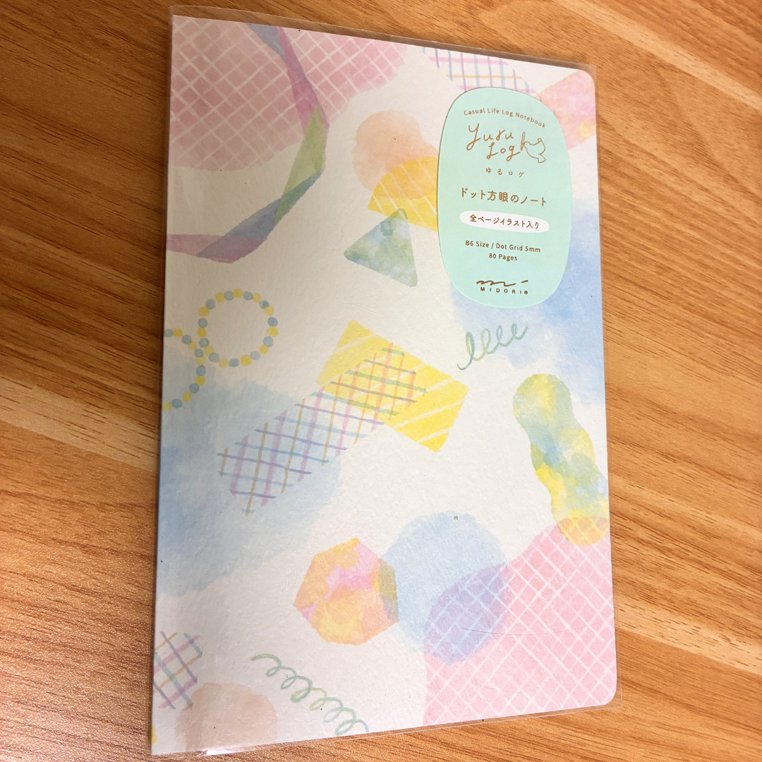 Midori Yuru Log Watercolor B6 Notebook Cute Journal From Japan | Shopee ...