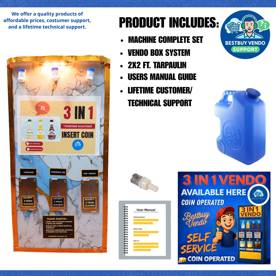 BestbuyVendo Multi-Liquid Dispensing Machine for Cooking Oil, Vinegar ...