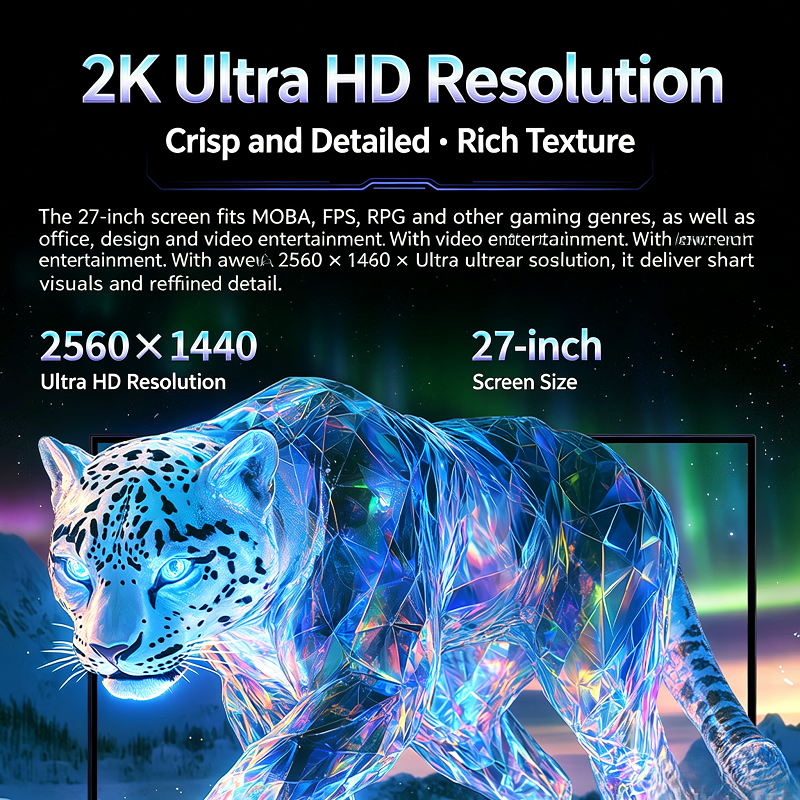 TITAN ARMY P275MS Plus 27 inch QD-Mini LED 2K QHD 275Hz 1ms HDR1000 99 ...
