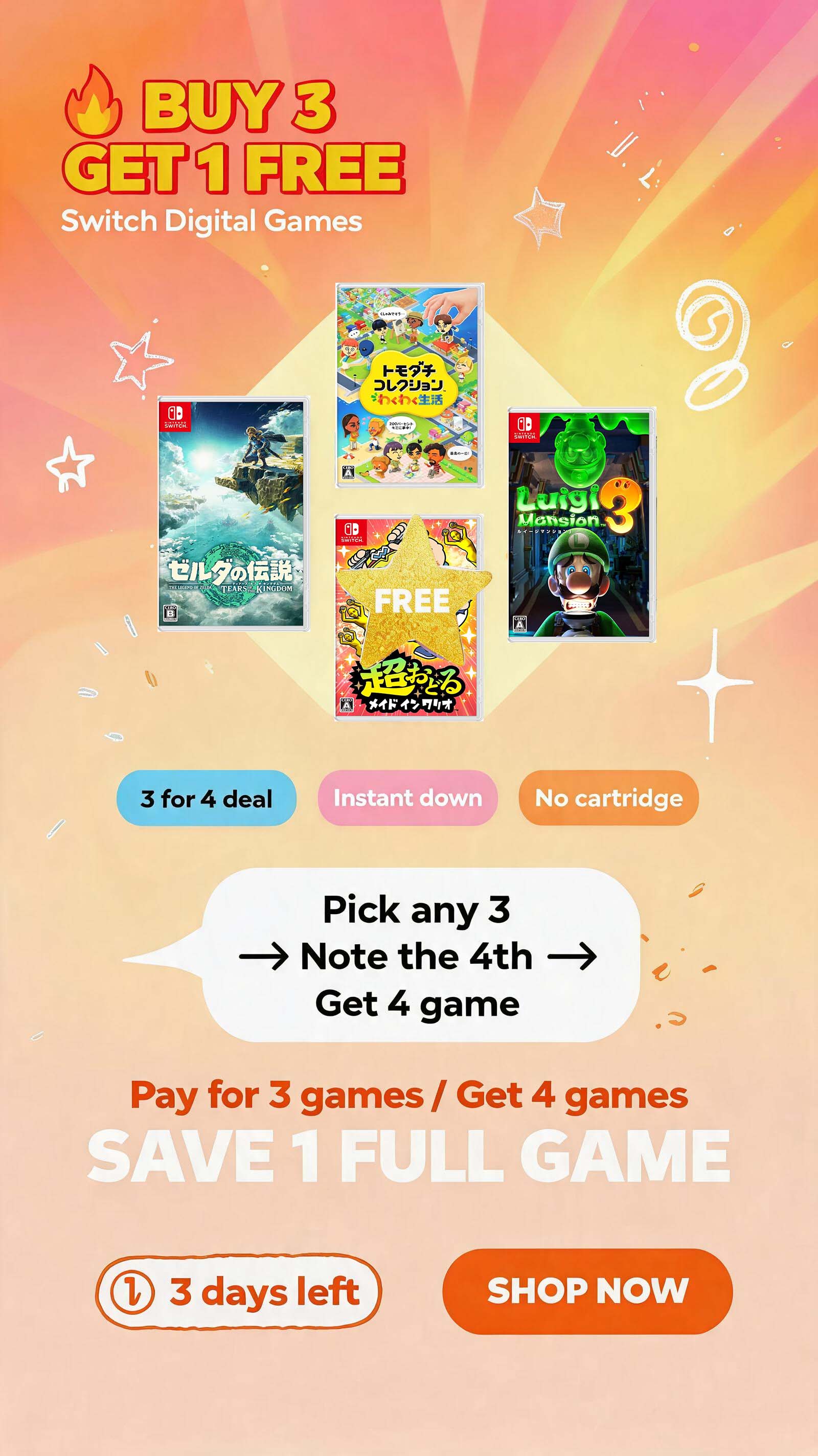 SpongeBob SquarePants: The Patrick Star Game Nintendo Switch Game （BUY ...