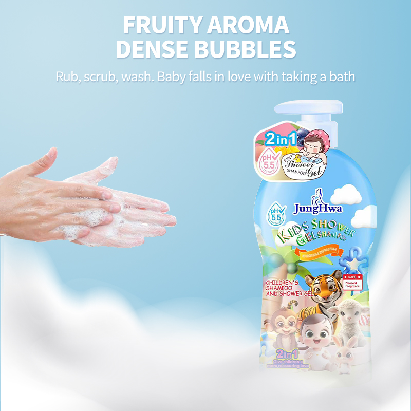 800ML Baby Shampoo & Body Wash 2 in 1 Fruit Scent Gentle Cleanser for ...