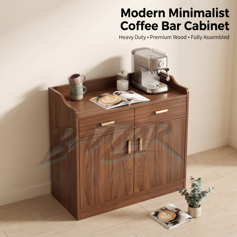 Sideboard Cabinet with Drawers Wooden Storage Cabinet Modern Buffet ...