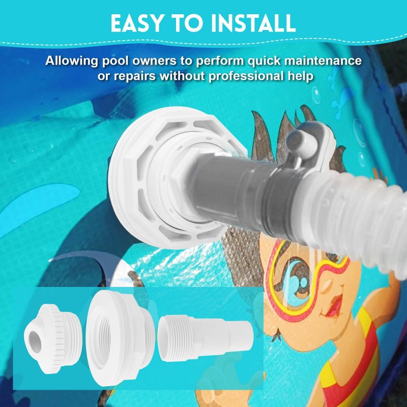 Adjustable Pool Inlet Nozzle Swimming Pool Nozzle Pool Return Jet 1.5 ...