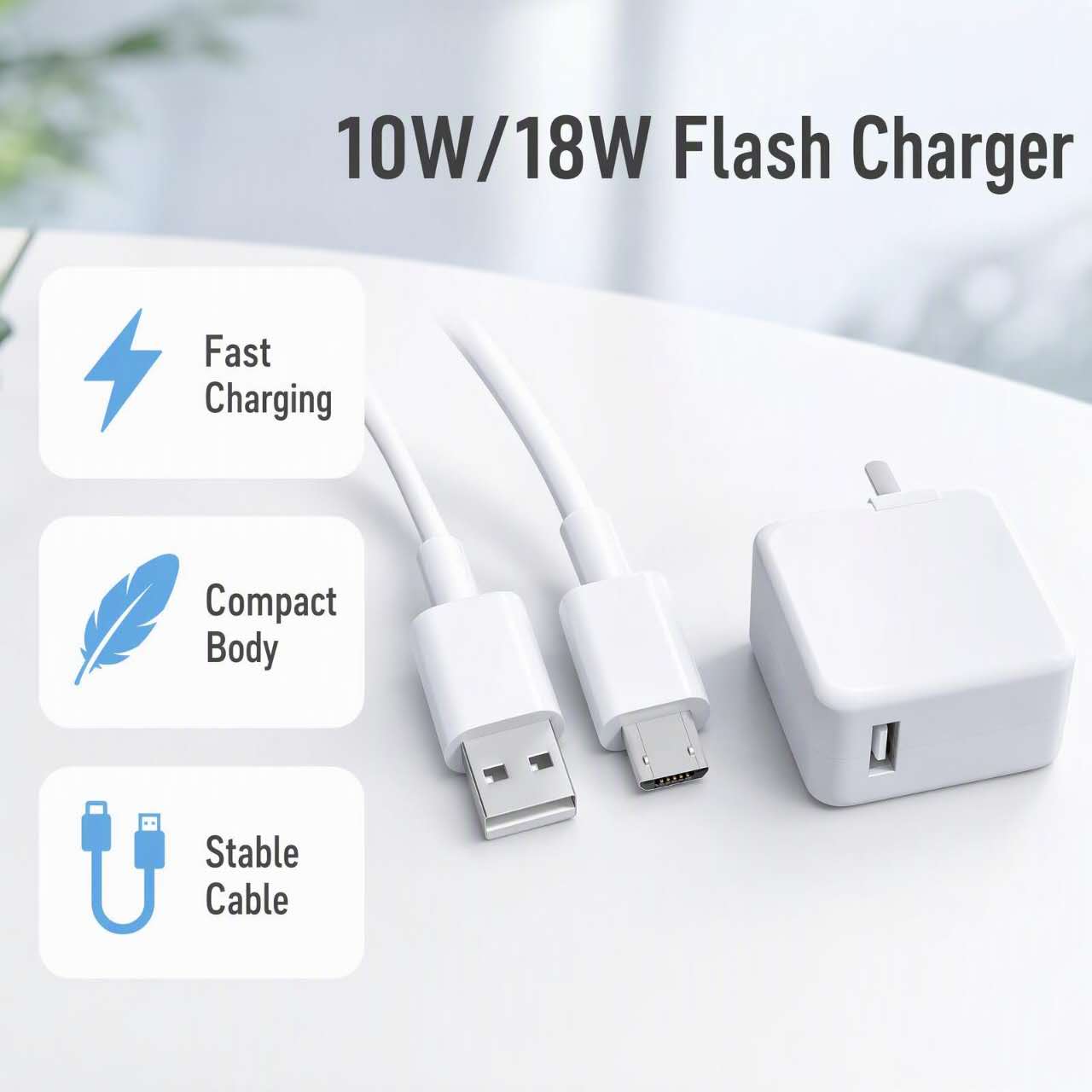 66W Vivo 5V/2A Quick Fast Charger For Type c Micro Android Data USB ...