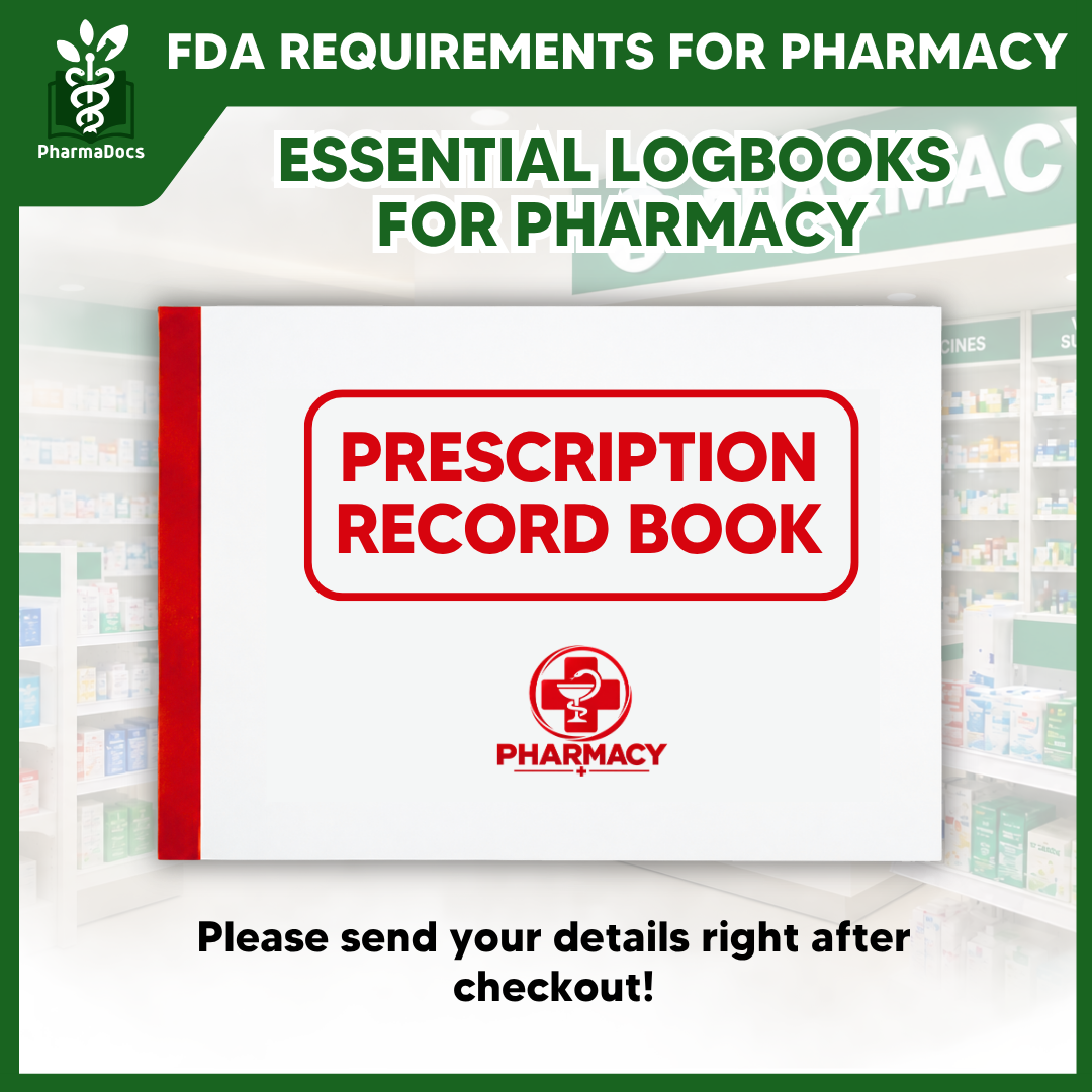 Prescription Record Book for Pharmacy Updated 2026 Format (FDA ...