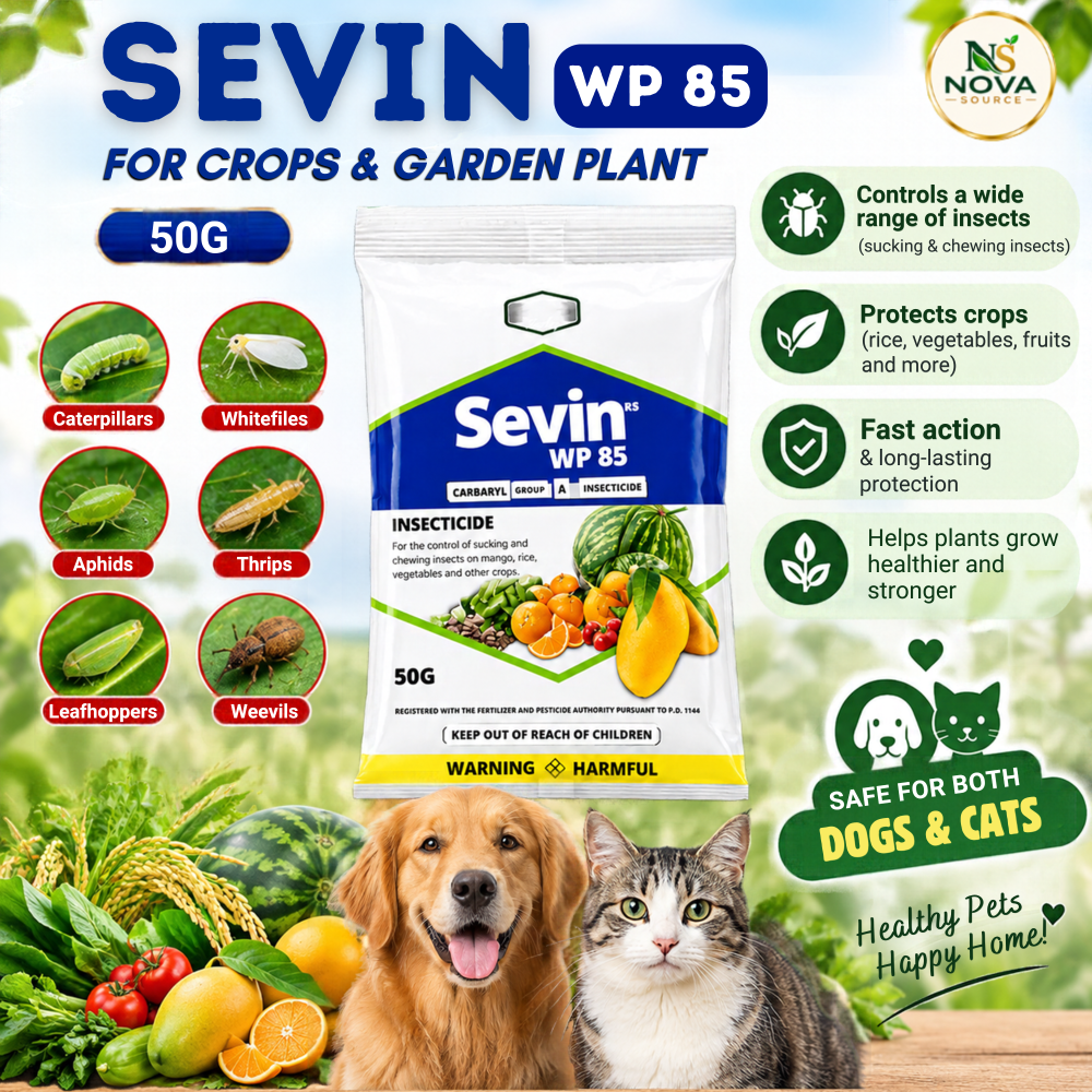 Sevin 50G Carbaryl Insecticide | For Crops, Poultry, Dogs & Cats | Bulk ...
