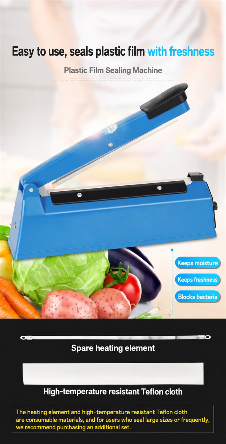 Brunoy 200mm Impulse Plastic Bag Sealer Sealing Machine | Shopee ...