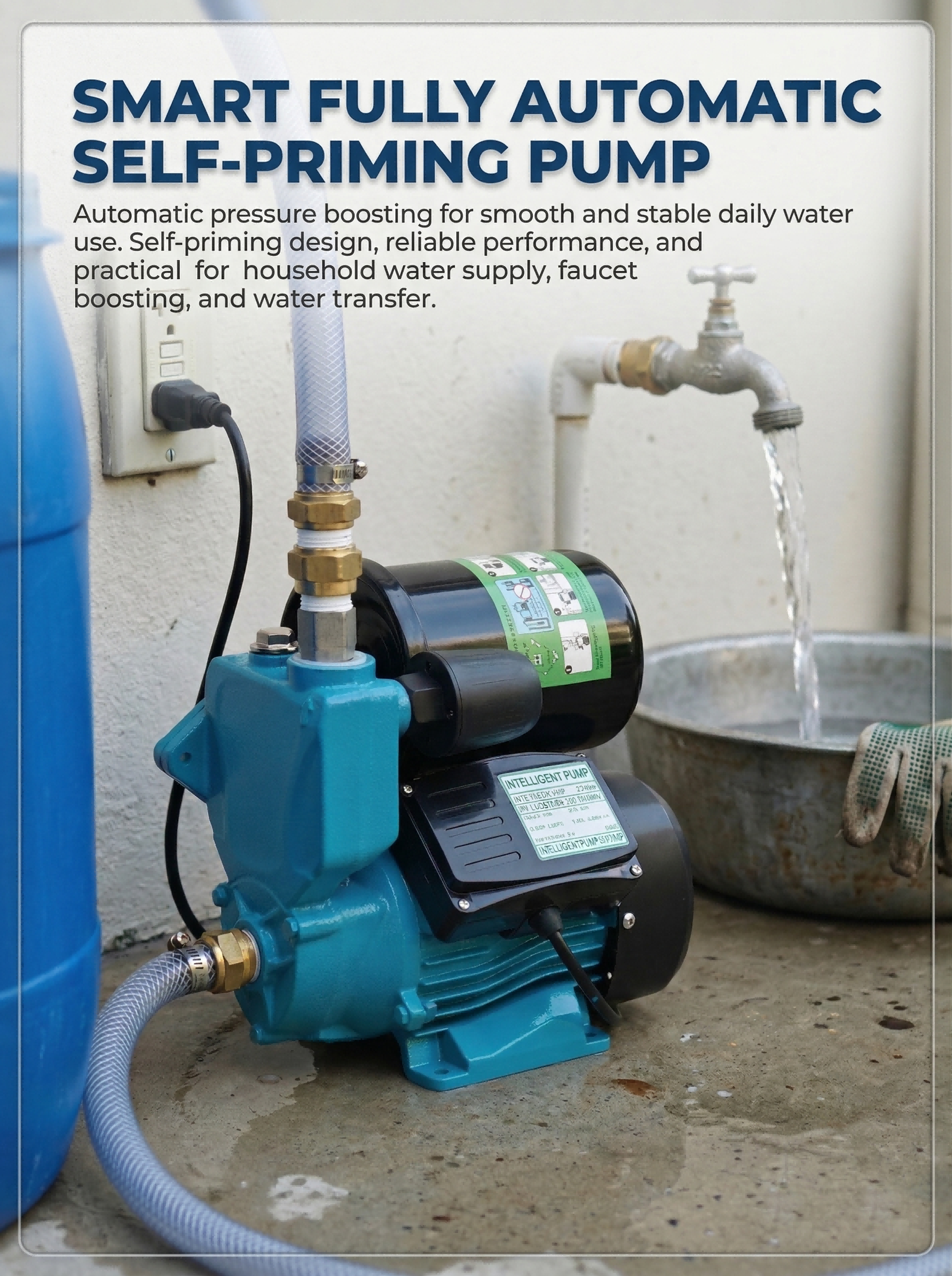 REAIM Jetmatic Water Pump Automatic Booster Pump 600W/370W Water ...