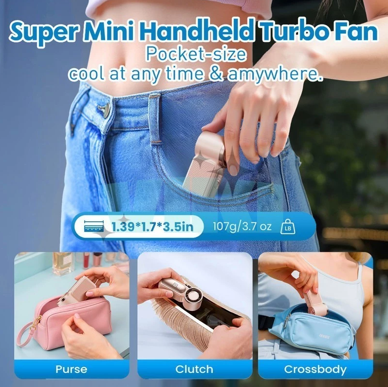 [SHANSHAN] X688 Super Turbo Fan 100% High Speed Handheld Rechargeable ...