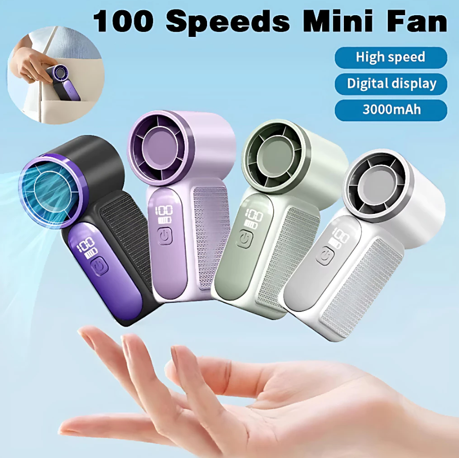 [SHANSHAN] X688 Super Turbo Fan 100% High Speed Handheld Rechargeable ...
