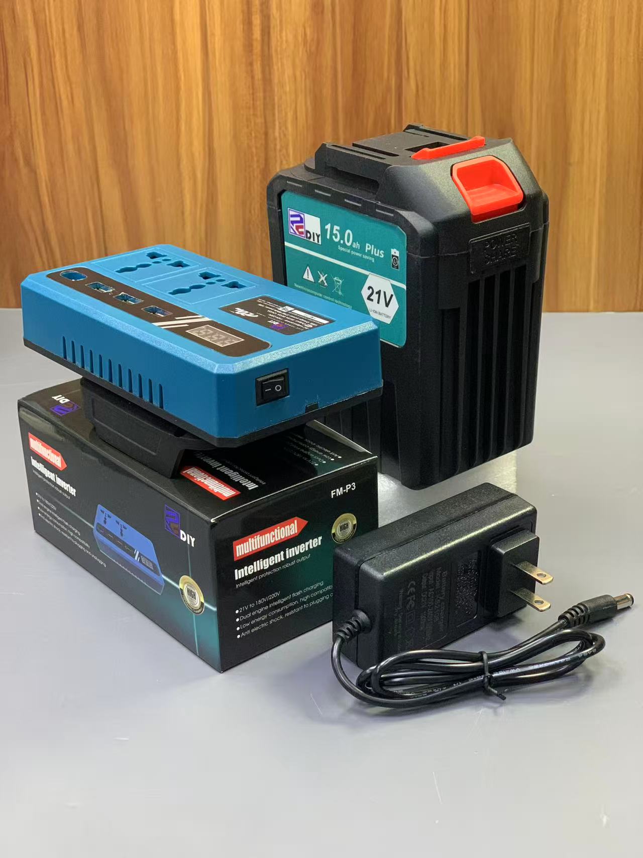 NEW VERSION FM-P3 Dual Port Mini Portable Power Inverter Intelligent ...