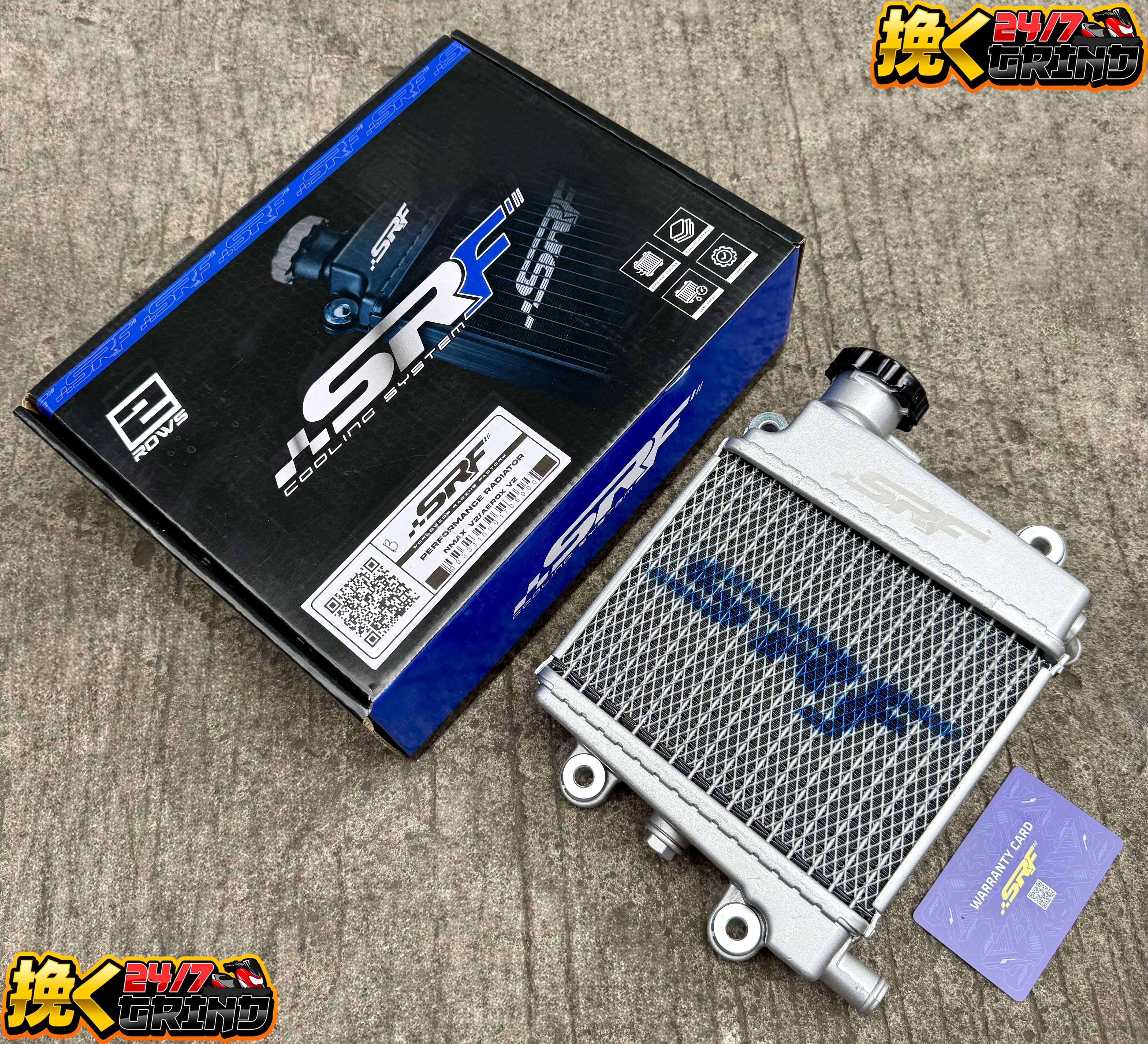 SRF Radiator 2rows For Nmaxv1v2/Aeroxv1v2/Click/Pcx160/Adv160/Giorno125 ...