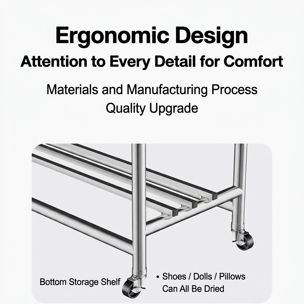 Drying Rack Stainless Steel Clothes Rack Heavy Duty Sampayan Foldable ...