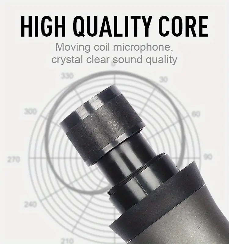 UHF 4‑in‑1 Wireless Handheld Microphone Black Metal Mic System with 6 ...