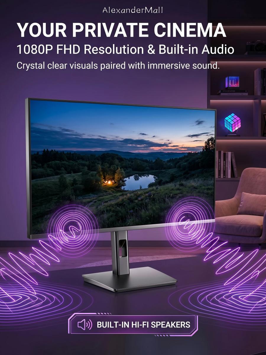 EXPOSE Gaming Monitor 27 Inch flat 75Hz/165Hz pc laptop IPS Desktop ...