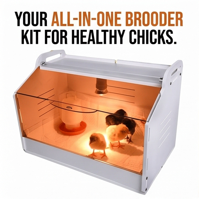 Chick Brooder Box Insulated Heating Enclosure with Temperature Control ...