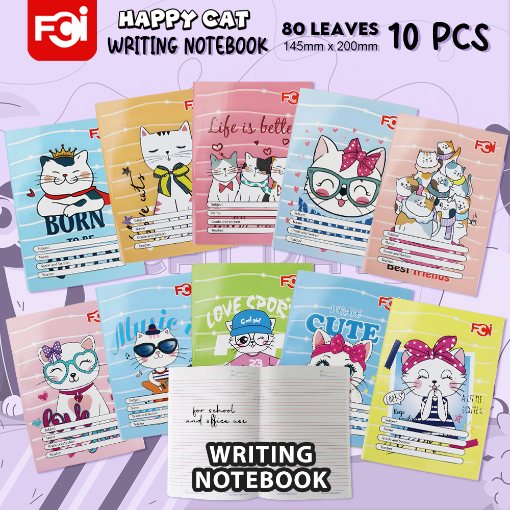 FCI Writing Notebook 10pcs (SOLD PER REAM) Quality Paper, Durable Cover ...