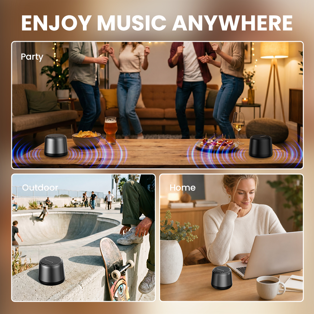 Orashare BS32 Mini Speaker Bluetooth5.4 Portable Wireless Speaker Sound ...