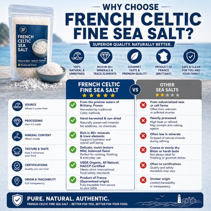 French Celtic Fine Sea Salt Mineral Rich Natural Gourmet Cooking Salt ...