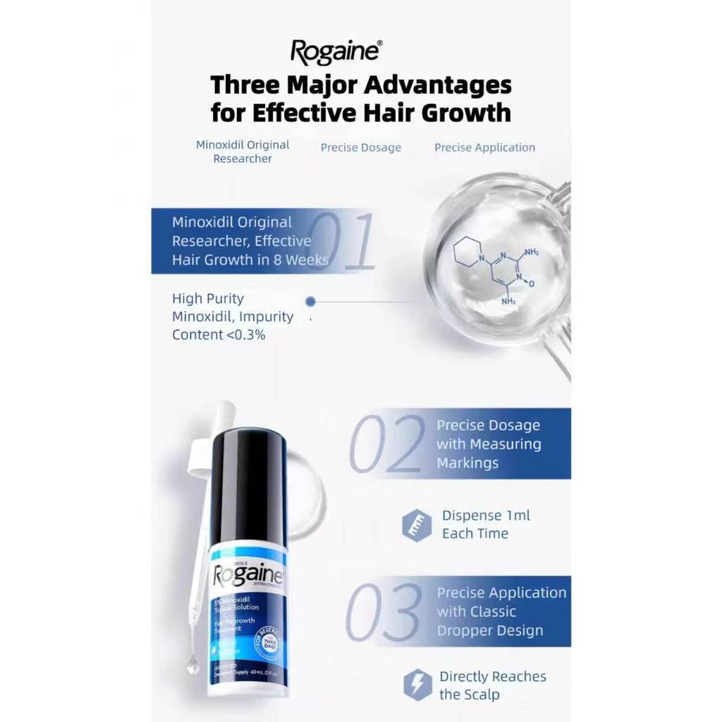 Rogaine Extra Strength Hair Loss And Hair Regrowth Treatment 5% ...