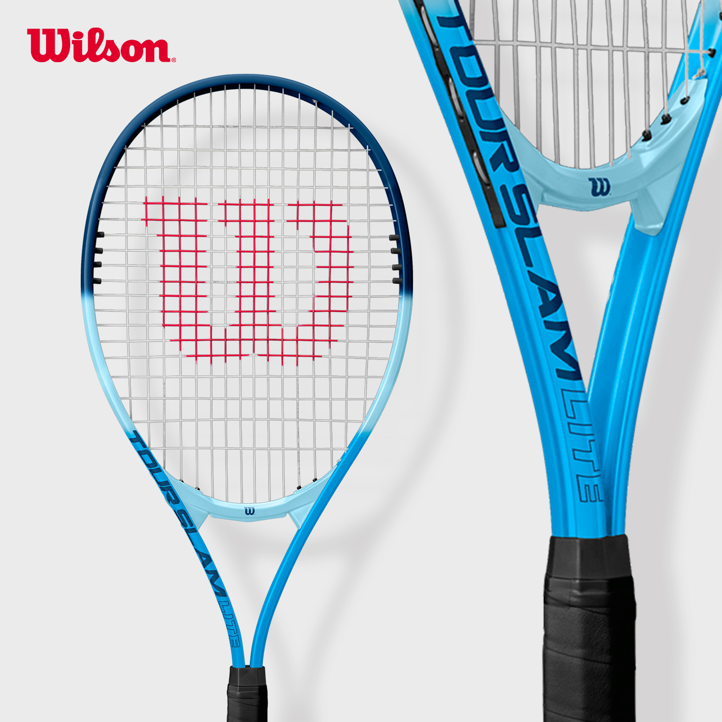 Beginner | Wilson TOUR SLAM LITE Tennis Racket (Strung) Easy-Hitting ...