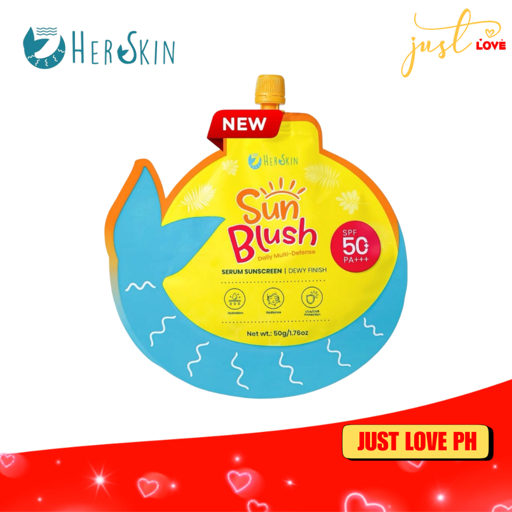 Her Skin Sun Blush Daily Multi-Defense Serum Sunscreen Dewy Finish ...