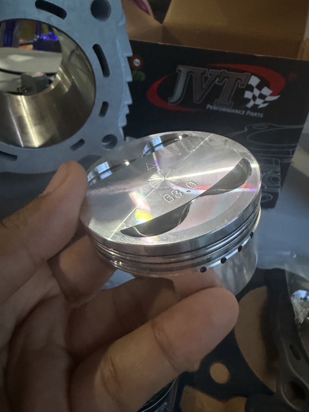 JVT CHROMEBORE FORGED PISTON 63mm NMAX V1/ V2 & AEROX V1/ V2 CYLINDER ...
